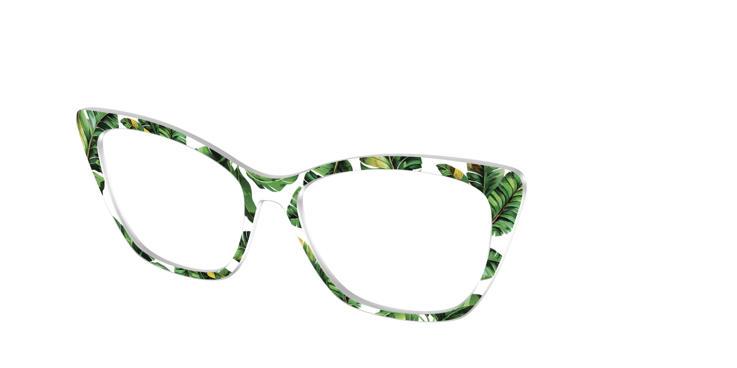 The Palm Leaves Crystal - Angle Top Image - Pair Eyewear