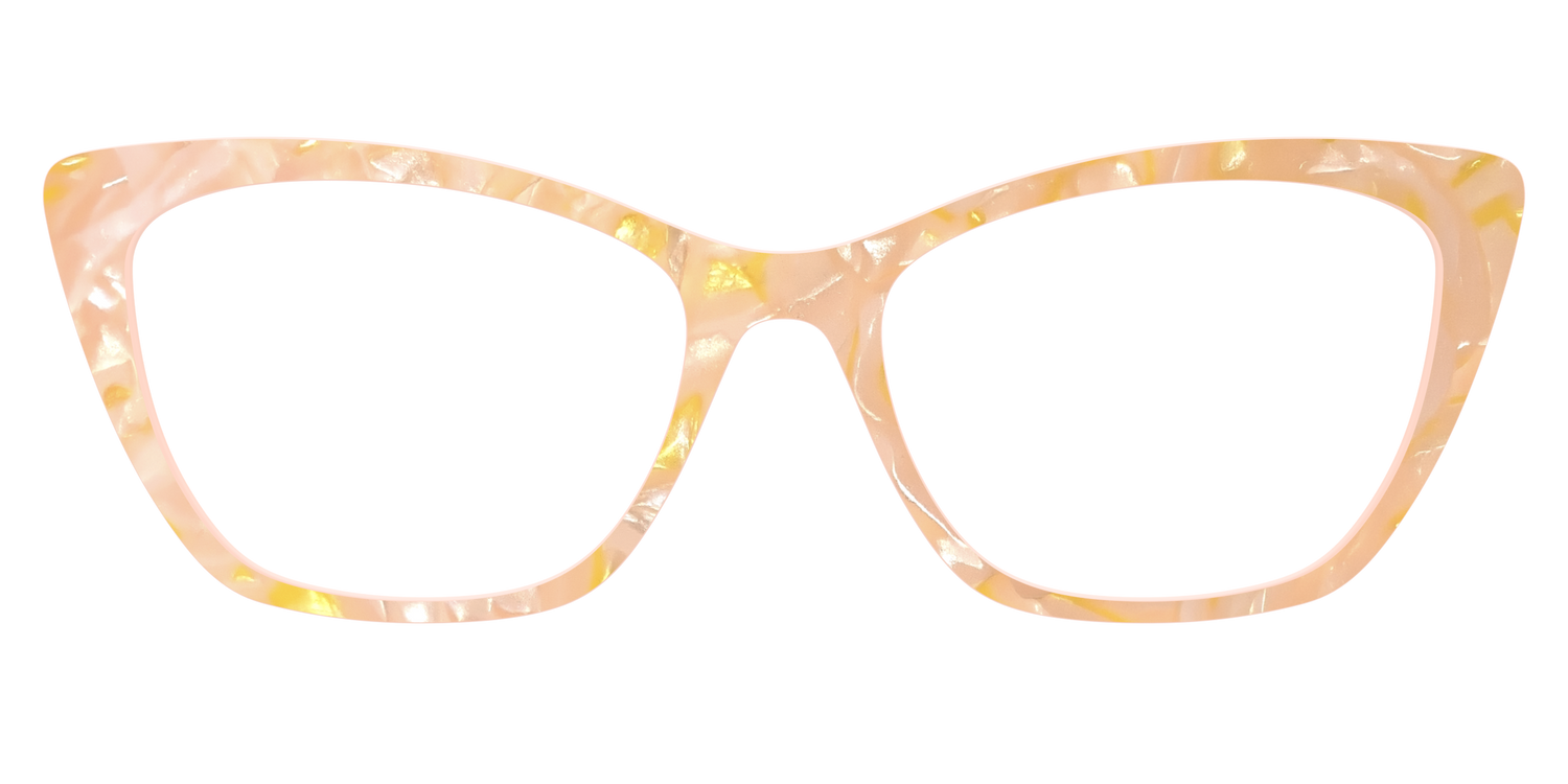 The Peach Creamsicle Pearl Marble - Front Top Image - Pair Eyewear