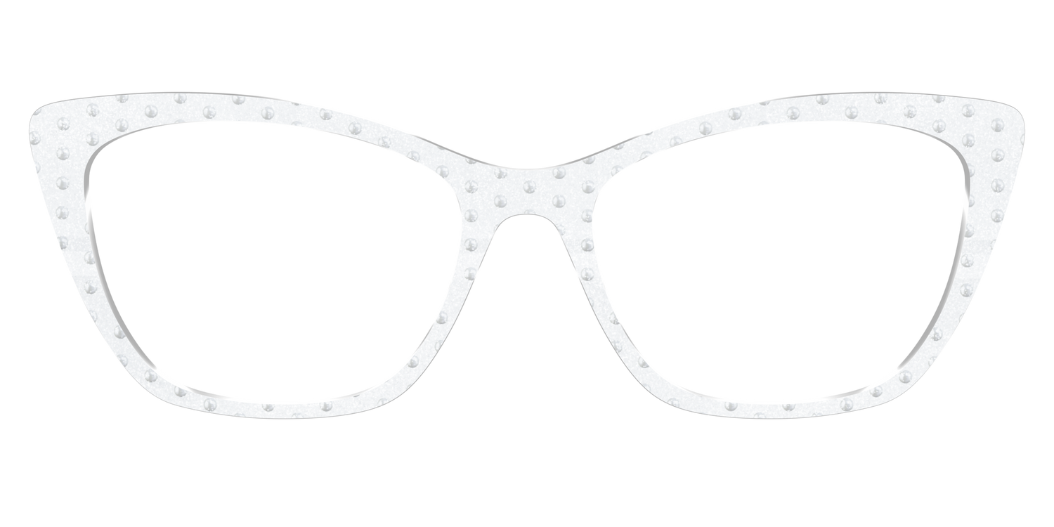 The Pearl Shimmer Polka Dots - Front Top Image - Pair Eyewear