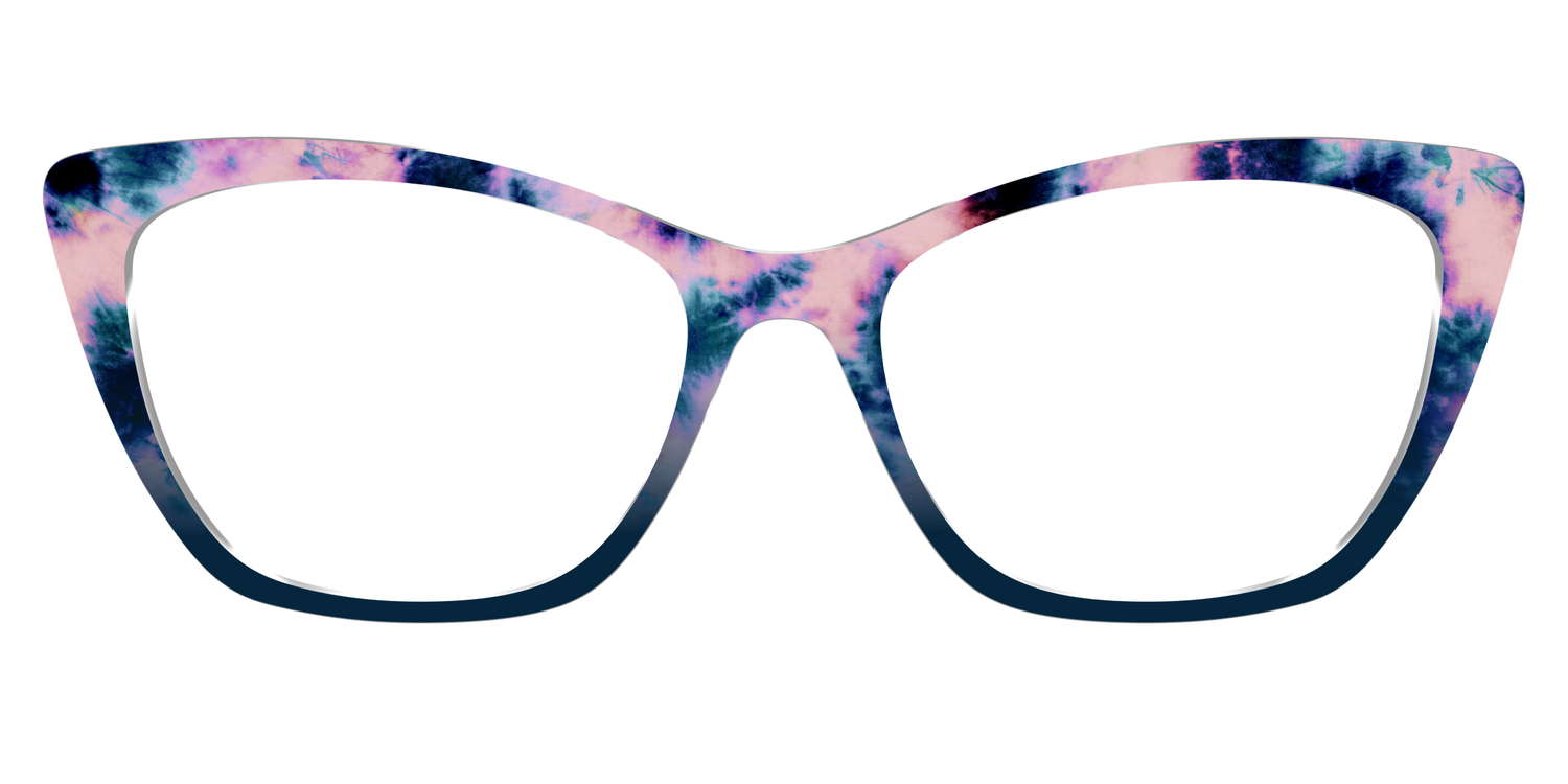 The Petal Pink Tie-Dye - Front Top Image - Pair Eyewear