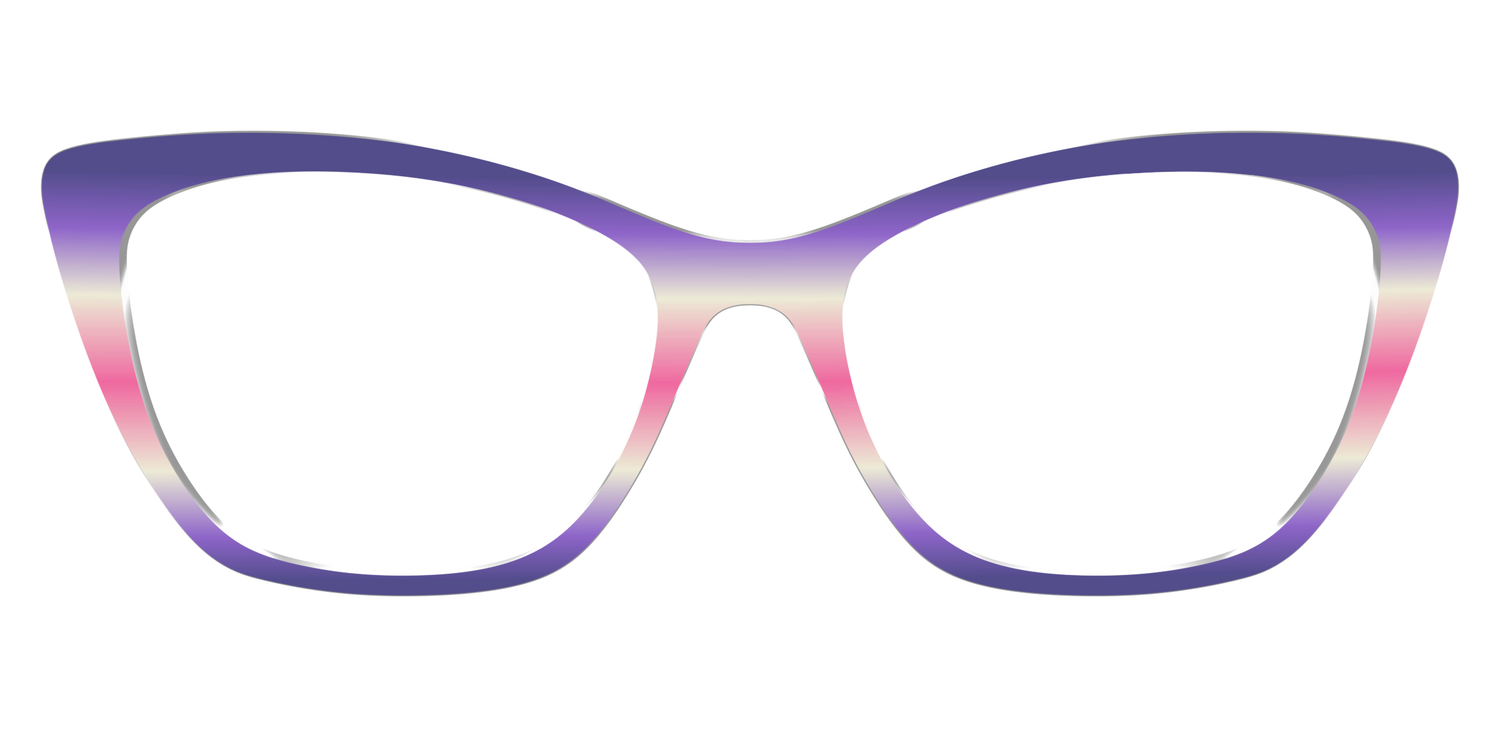 The Petunia Haze Gradient - Front Top Image - Pair Eyewear