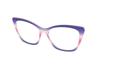 The Petunia Haze Gradient - Angle Top Thumbnail - Pair Eyewear