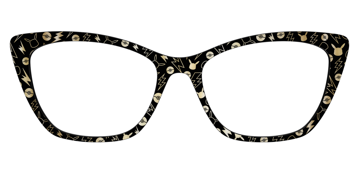 The Pikachu with Gold Foil - Front Top Image - Pair Eyewear