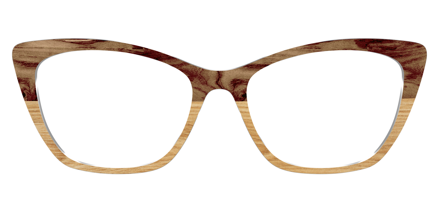 The Pirate Plank Wood Split - Front Top Image - Pair Eyewear
