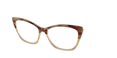 The Pirate Plank Wood Split - Angle Top Thumbnail - Pair Eyewear
