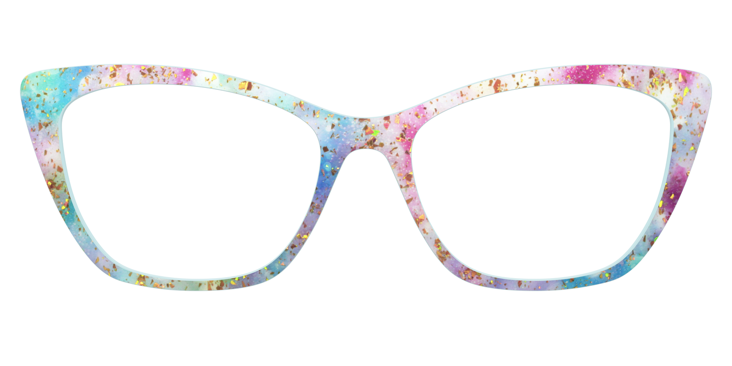 The Pixie Bokeh with Gold Flakes - Front Top Image - Pair Eyewear
