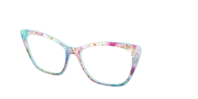 The Pixie Bokeh with Gold Flakes - Angle Top Thumbnail - Pair Eyewear
