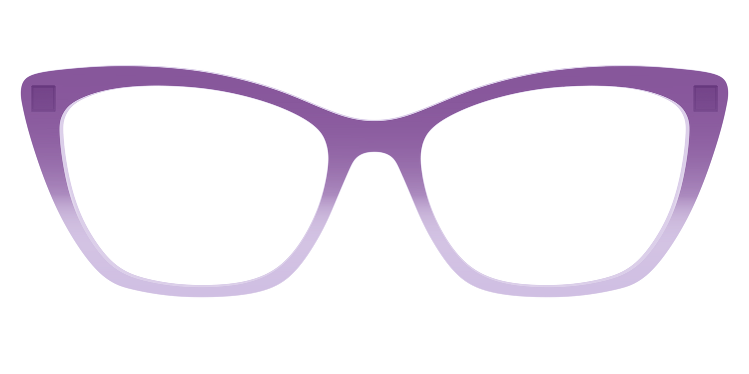The Plum to Lilac Gradient Crystal - Front Top Image - Pair Eyewear