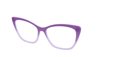 The Plum to Lilac Gradient Crystal - Angle Top Thumbnail - Pair Eyewear
