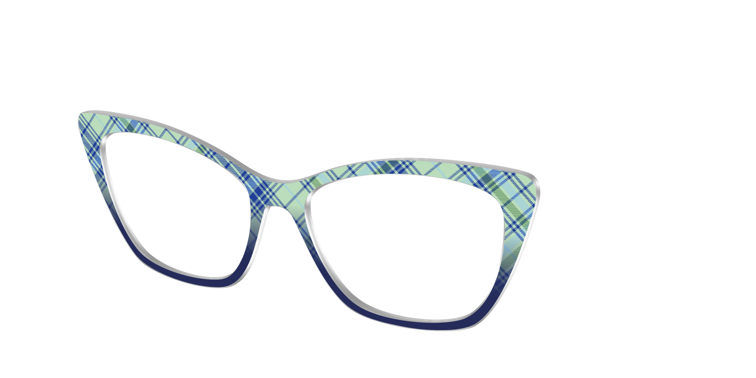 The Poetic Plaid - Angle Top Image - Pair Eyewear