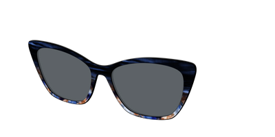 The Polarized Blue Horn Tortoise Sun Top - Angle Top Thumbnail - Pair Eyewear