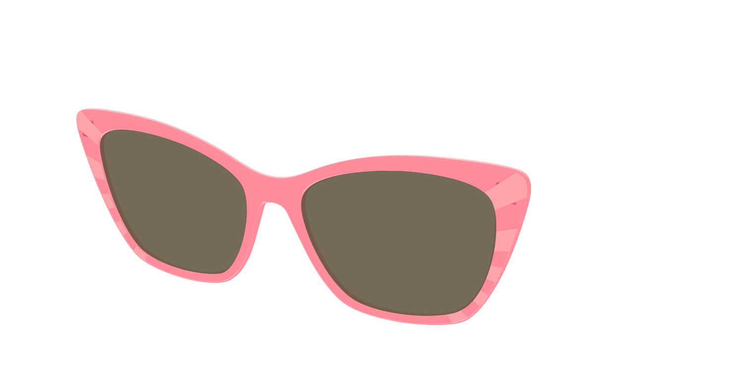 The Polarized Fruit Punch Sunburst Sun Top - Angle Top Image - Pair Eyewear