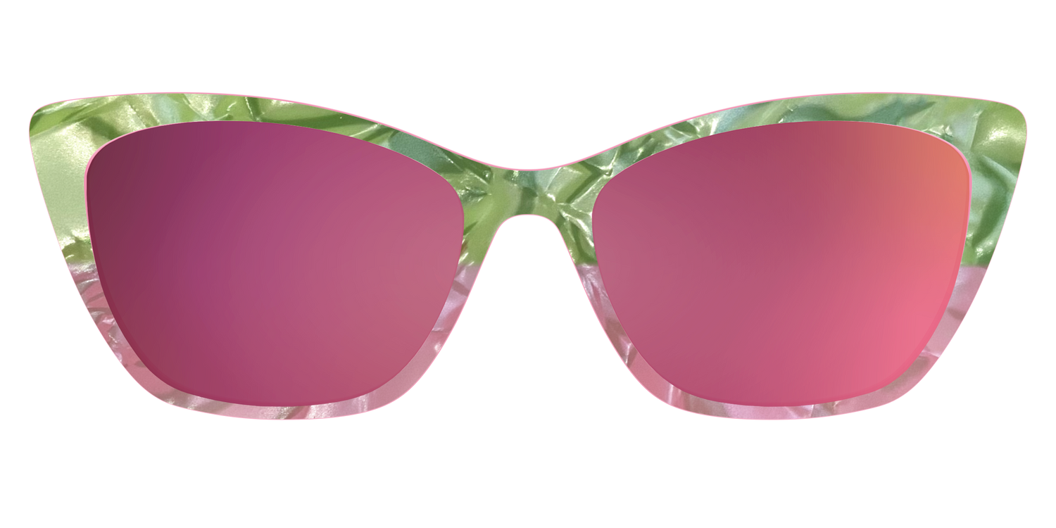The Polarized Kiwi & Guava Pearl Sun Top - Front Top Image - Pair Eyewear