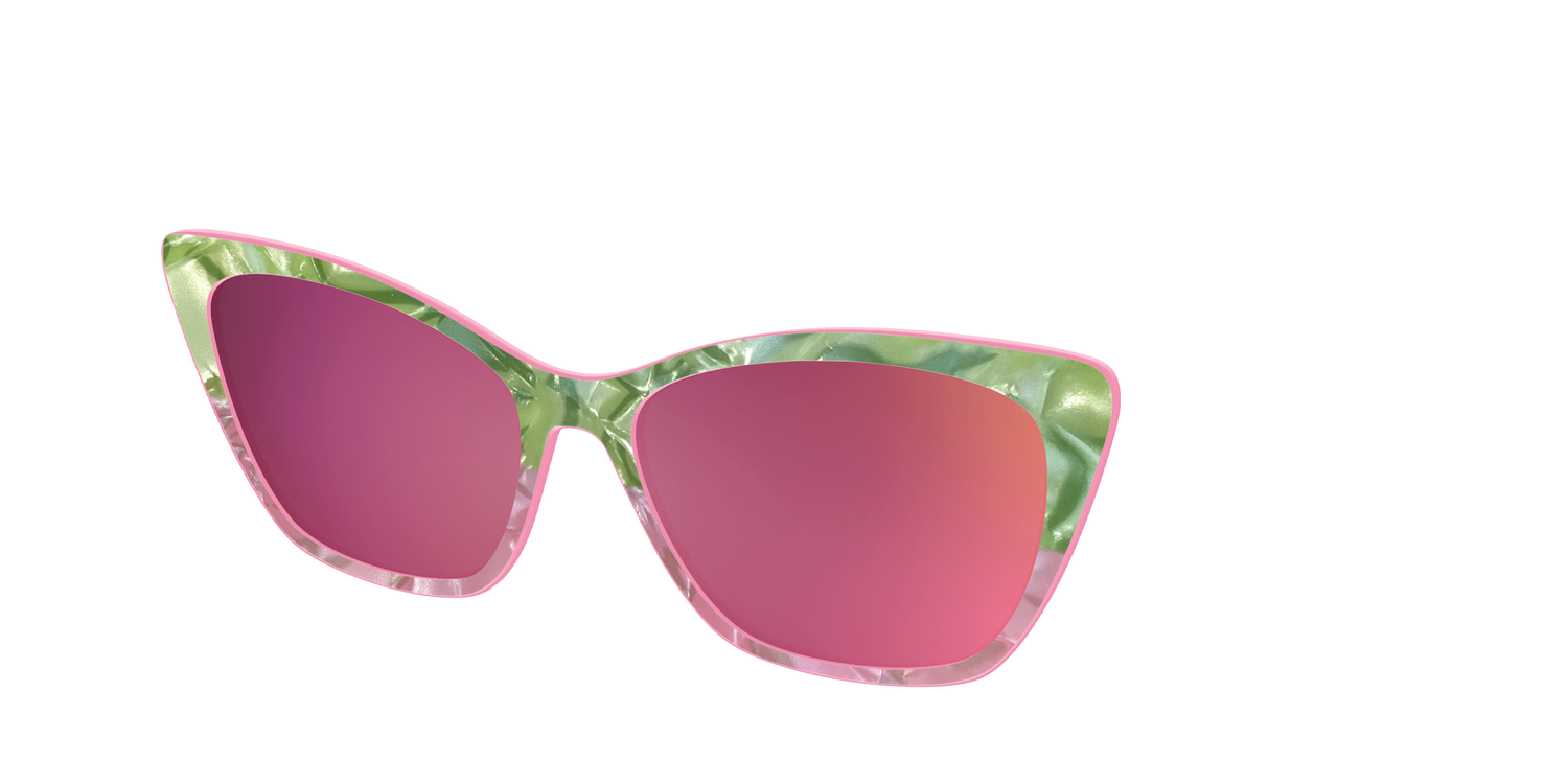 The Polarized Kiwi & Guava Pearl Sun Top - Angle Top Image - Pair Eyewear