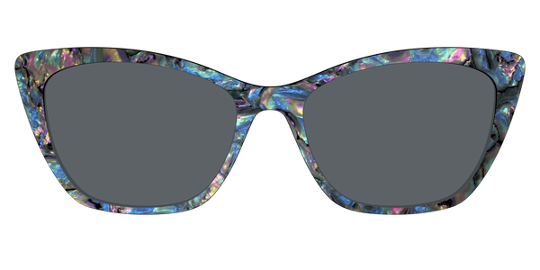 The Wanda - Teal Pearlized Gradient Acetate Silver Metal