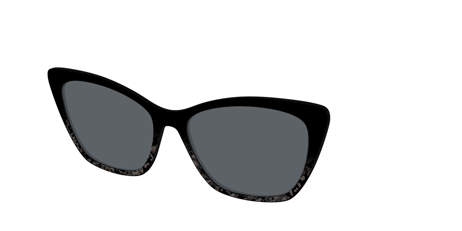 The Polarized Shaded Tortoise Sun Top - Angle Top Image - Pair Eyewear