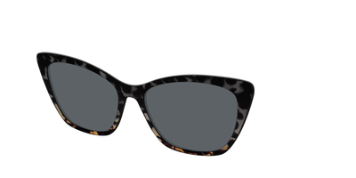 The Polarized Shadow Tortoise Sun Top - Angle Top Thumbnail - Pair Eyewear
