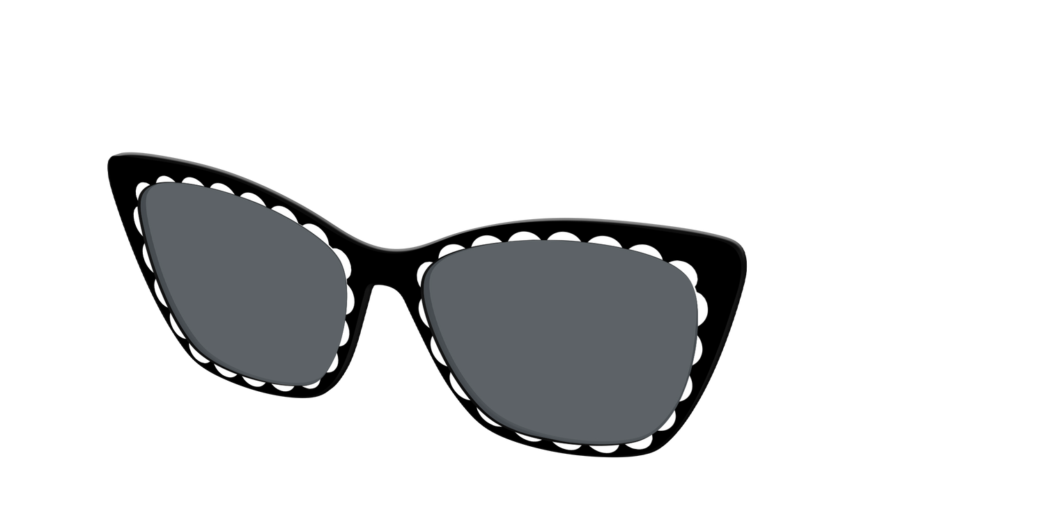 The Polarized Stylish Daisy Sun Top - Angle Top Image - Pair Eyewear