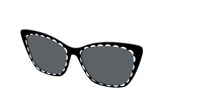 The Polarized Stylish Daisy Sun Top - Angle Top Thumbnail - Pair Eyewear