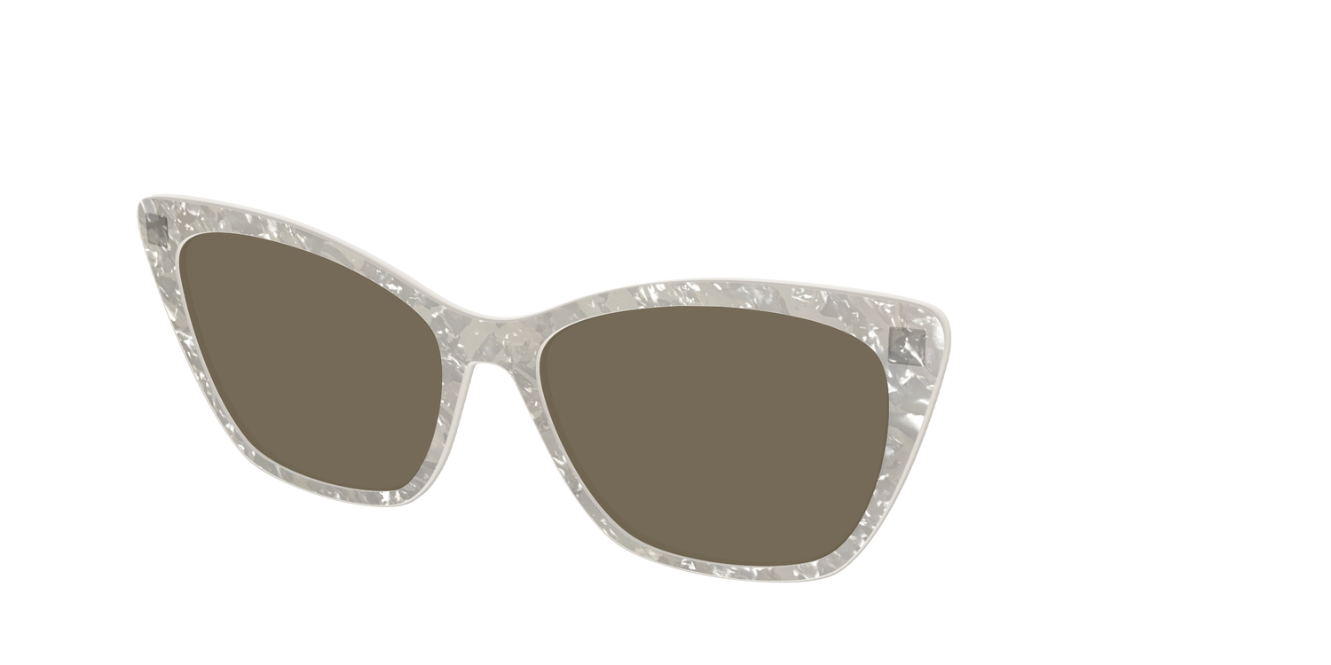 The Polarized White Quartz Pearl Sun Top - Angle Top Image - Pair Eyewear