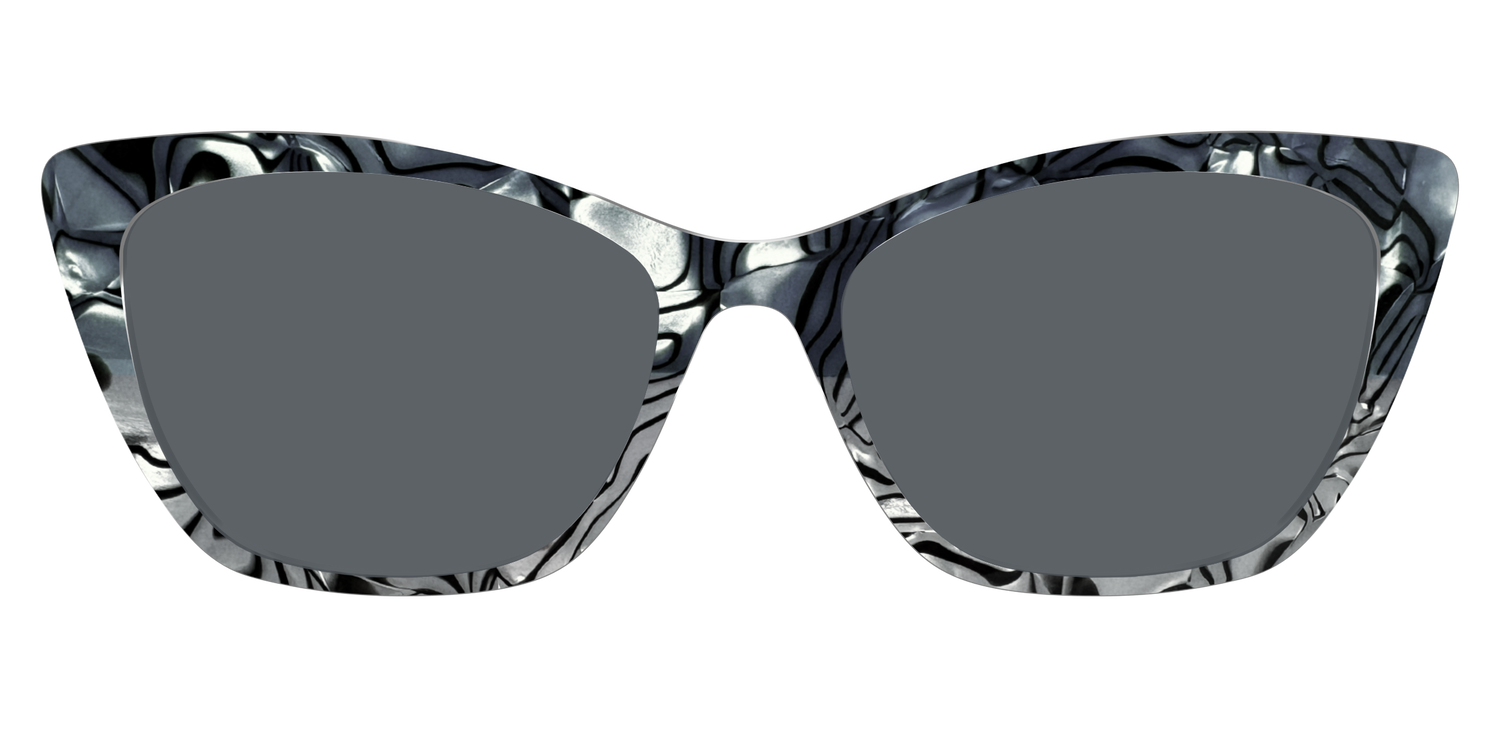 The Polarized Zebra Pearl Split Sun Top - Front Top Image - Pair Eyewear