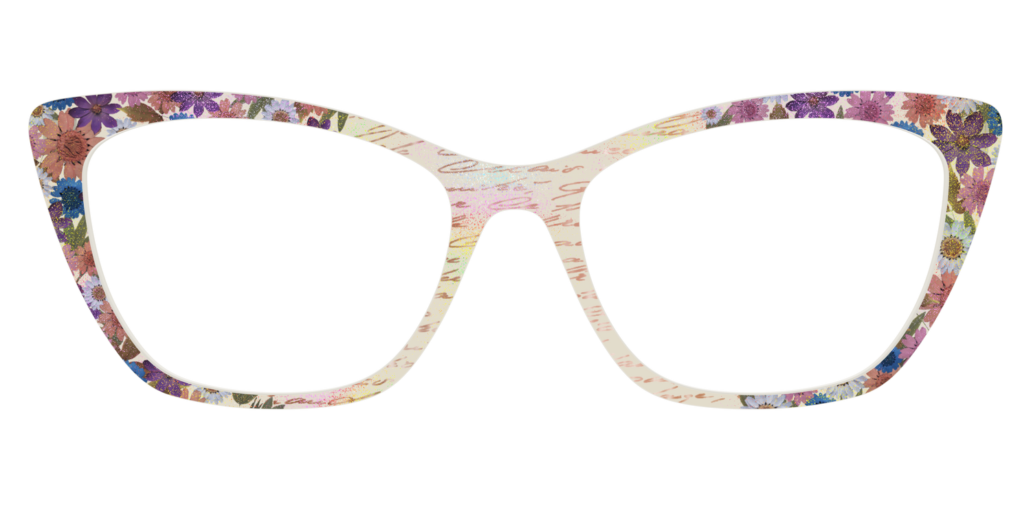 The Pressed Flowers with Foil Crystal - Front Top Image - Pair Eyewear