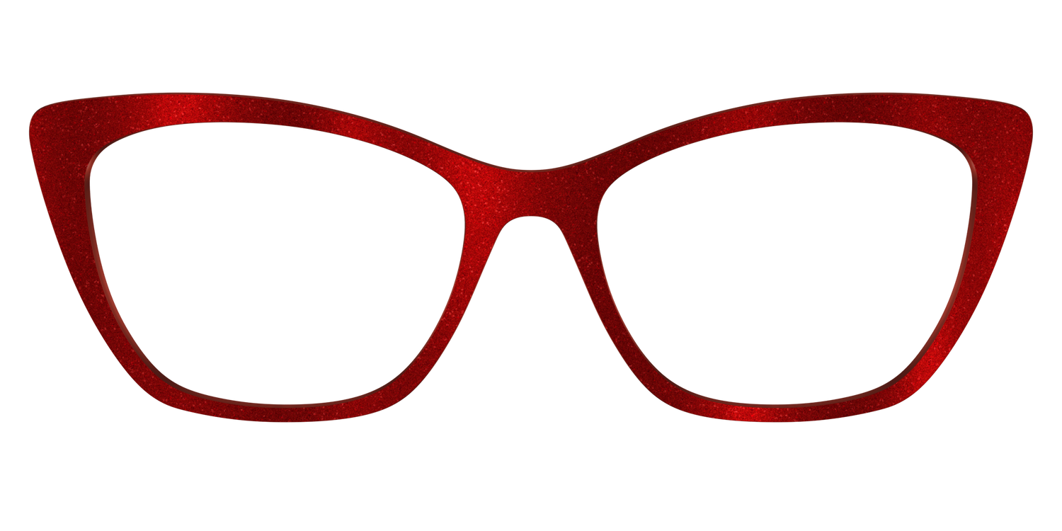 The Red Shimmer - Front Top Image - Pair Eyewear