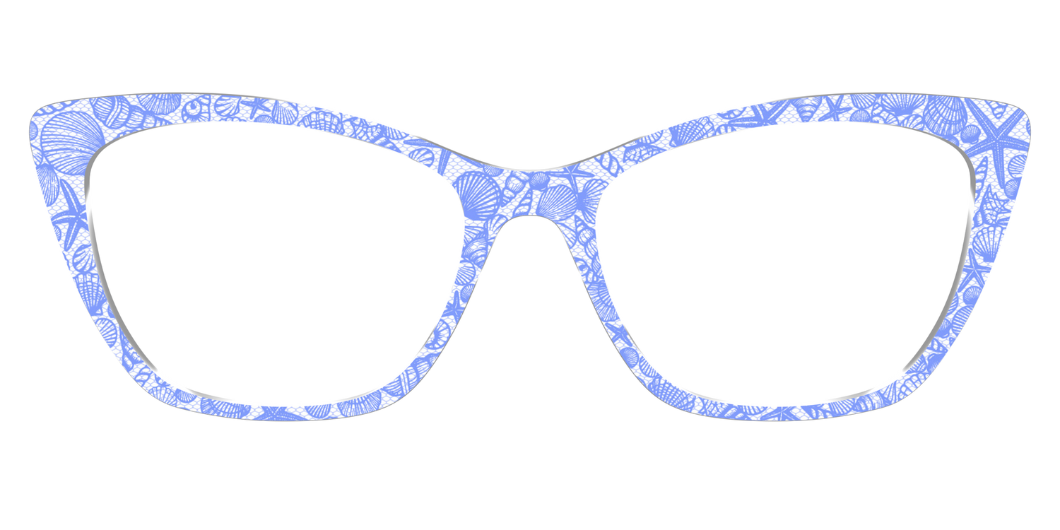 The Reef Blue Shell Lace - Front Top Image - Pair Eyewear