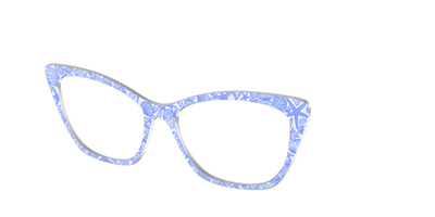 The Reef Blue Shell Lace - Angle Top Thumbnail - Pair Eyewear