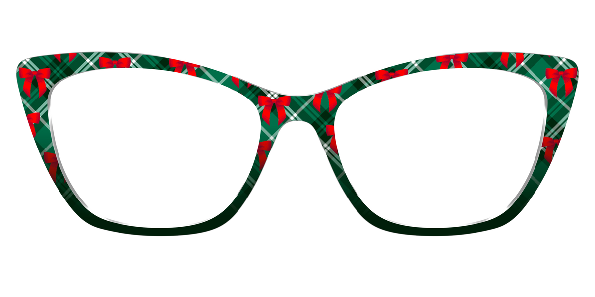 The Ribbon-Clad Plaid - Front Top Image - Pair Eyewear