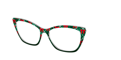 The Ribbon-Clad Plaid - Angle Top Thumbnail - Pair Eyewear