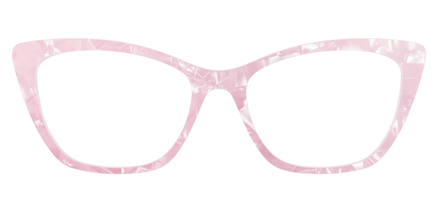 The Rose Quartz Pearl Marble - Front Top Image - Pair Eyewear