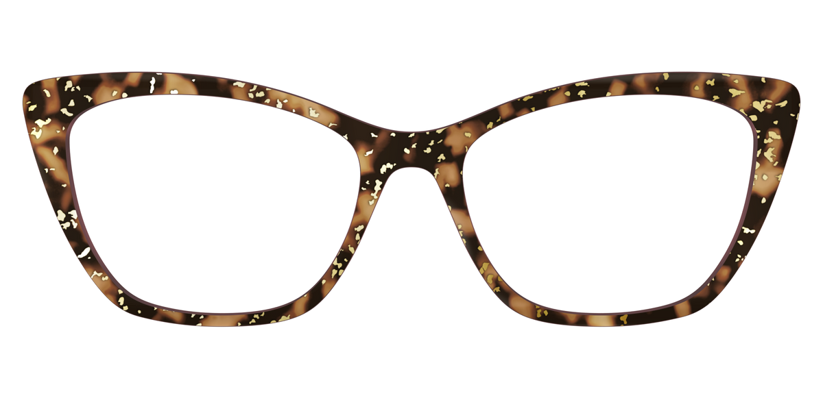 The Sandalwood Tortoise with Gold Foil - Front Top Image - Pair Eyewear