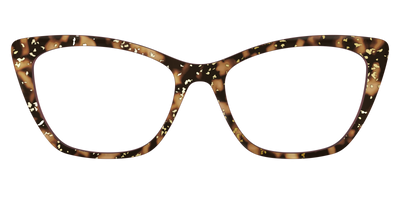 The Sandalwood Tortoise with Gold Foil - Front Top Thumbnail - Pair Eyewear