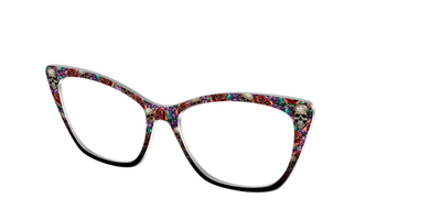 The Skull & Thorn Stained Glass - Angle Top Thumbnail - Pair Eyewear