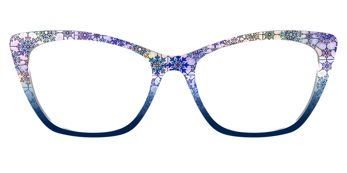 The Snowfall Stained Glass - Front Top Image - Pair Eyewear