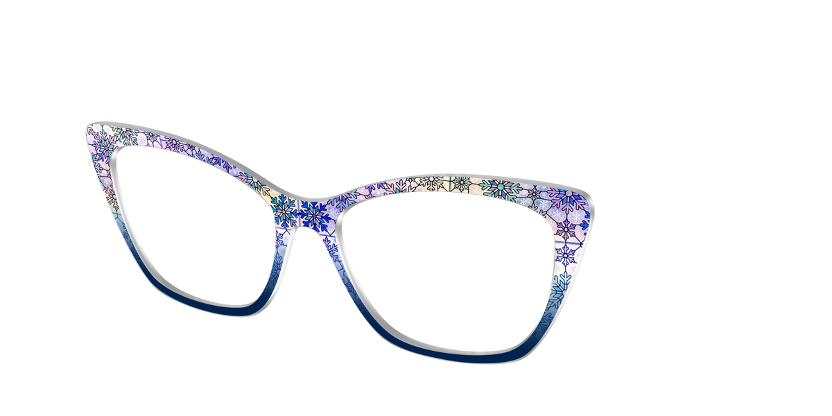The Snowfall Stained Glass - Angle Top Image - Pair Eyewear