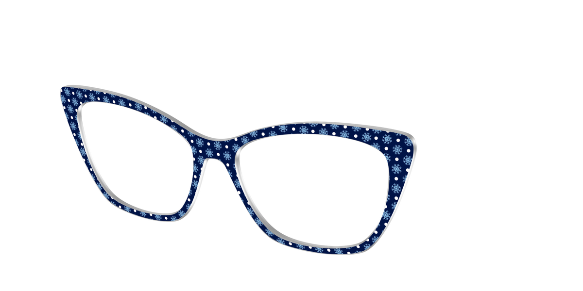 The Snowflake Polka Dot - Angle Top Image - Pair Eyewear