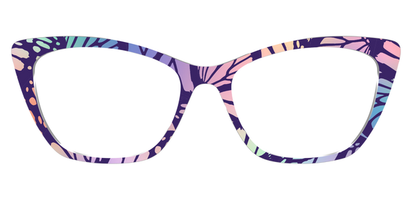 The Wanda - Teal Pearlized Gradient Acetate Silver Metal