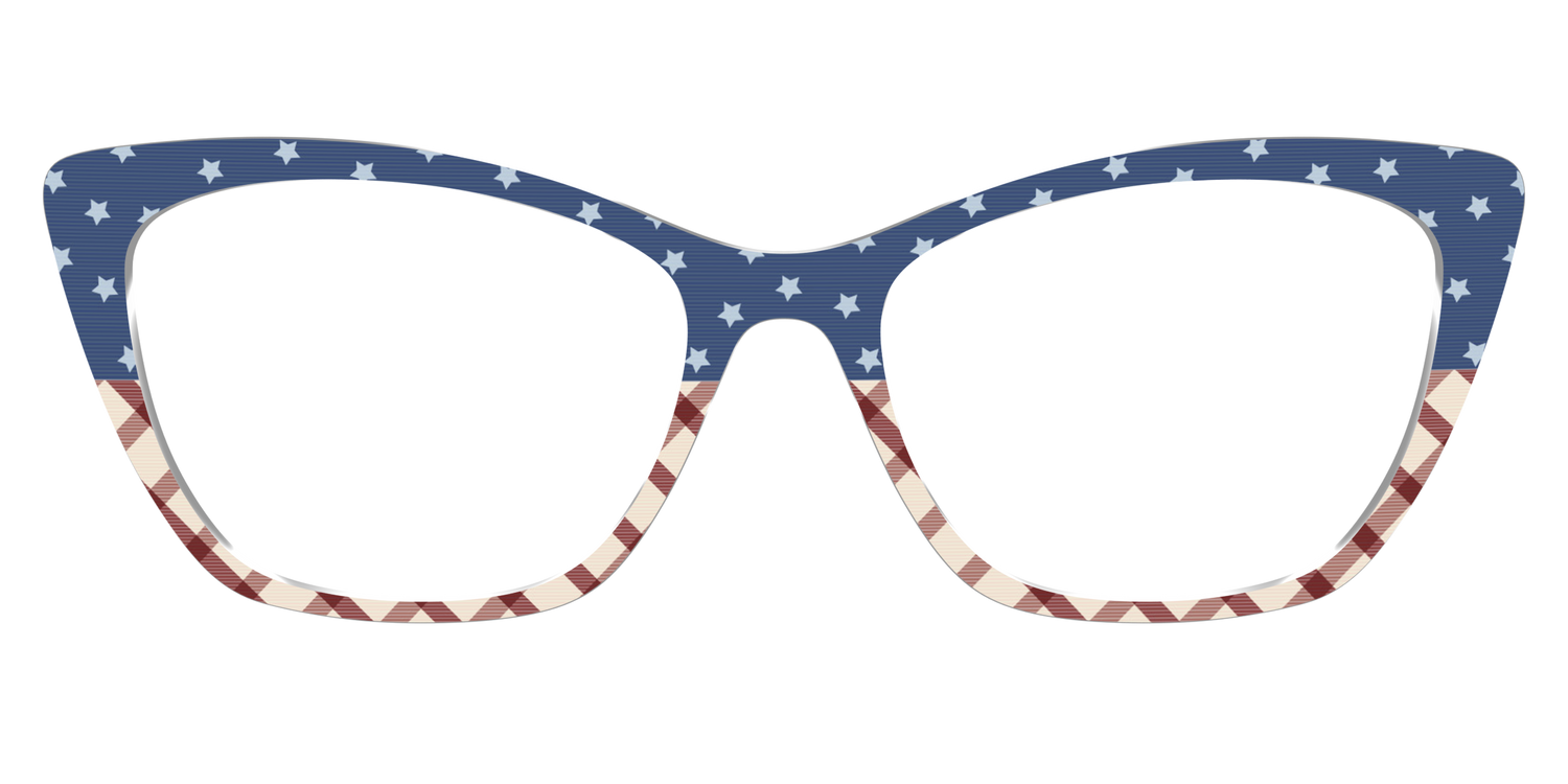 The Starry Gingham Split - Front Top Image - Pair Eyewear