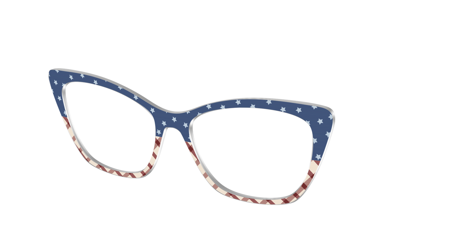 The Starry Gingham Split - Angle Top Image - Pair Eyewear