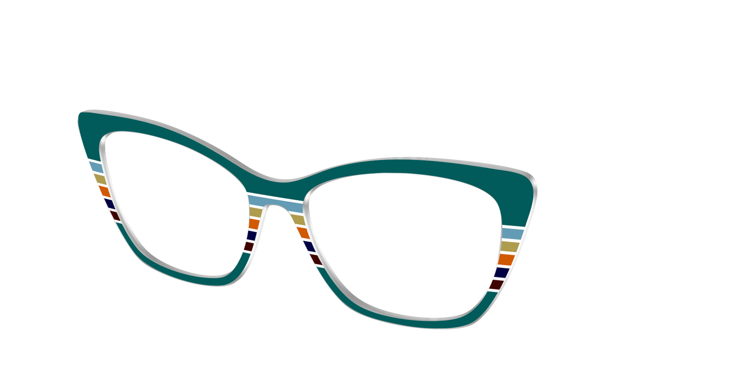 The Trailhead Stripes - Angle Top Image - Pair Eyewear