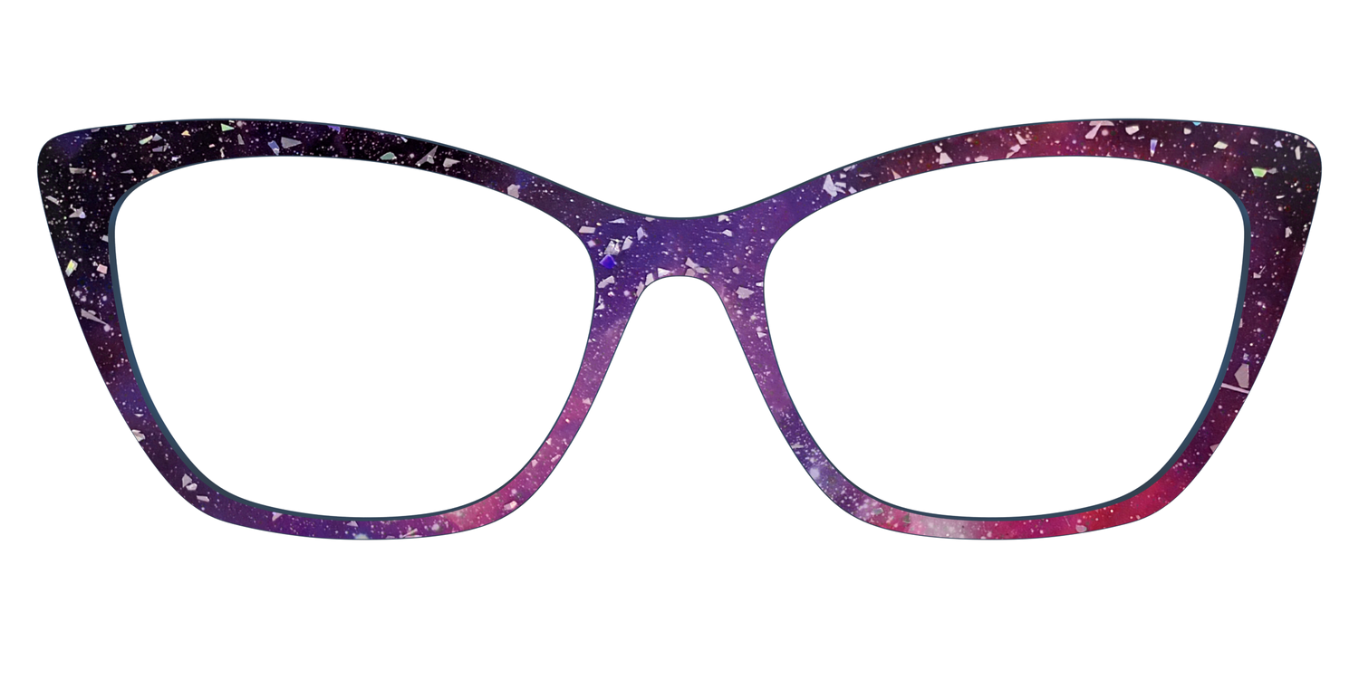 The Twilight Sky with Holographic Glitter - Front Top Image - Pair Eyewear