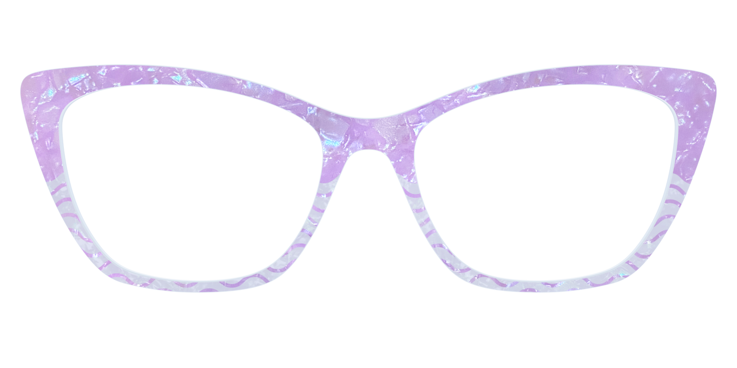The Wavy Pearl Crystal Split - Front Top Image - Pair Eyewear