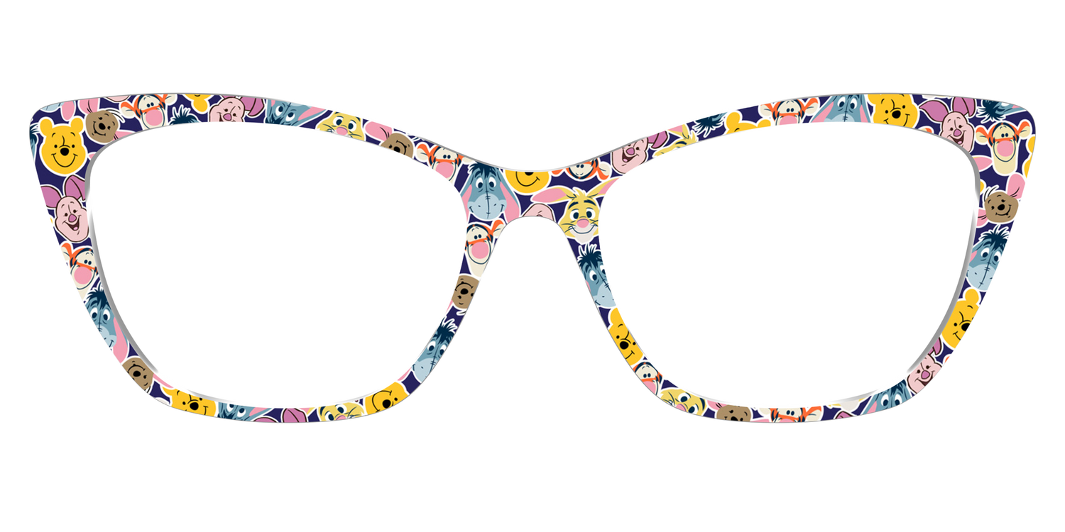 Winnie the Pooh & Friends Stickers - Front Top Image - Pair Eyewear