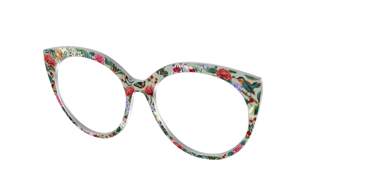 The Antique Floral - Angle Top Image - Pair Eyewear