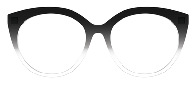 The Black Gradient Crystal - Front Top Thumbnail - Pair Eyewear