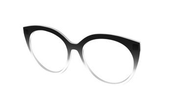 The Black Gradient Crystal - Angle Top Thumbnail - Pair Eyewear