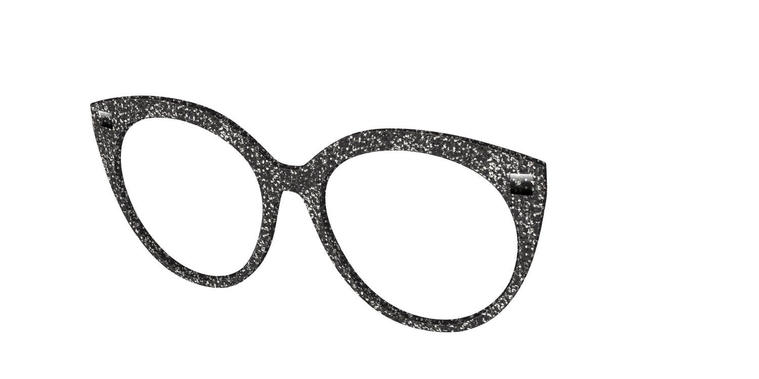 The Black Sparkle - Angle Top Image - Pair Eyewear