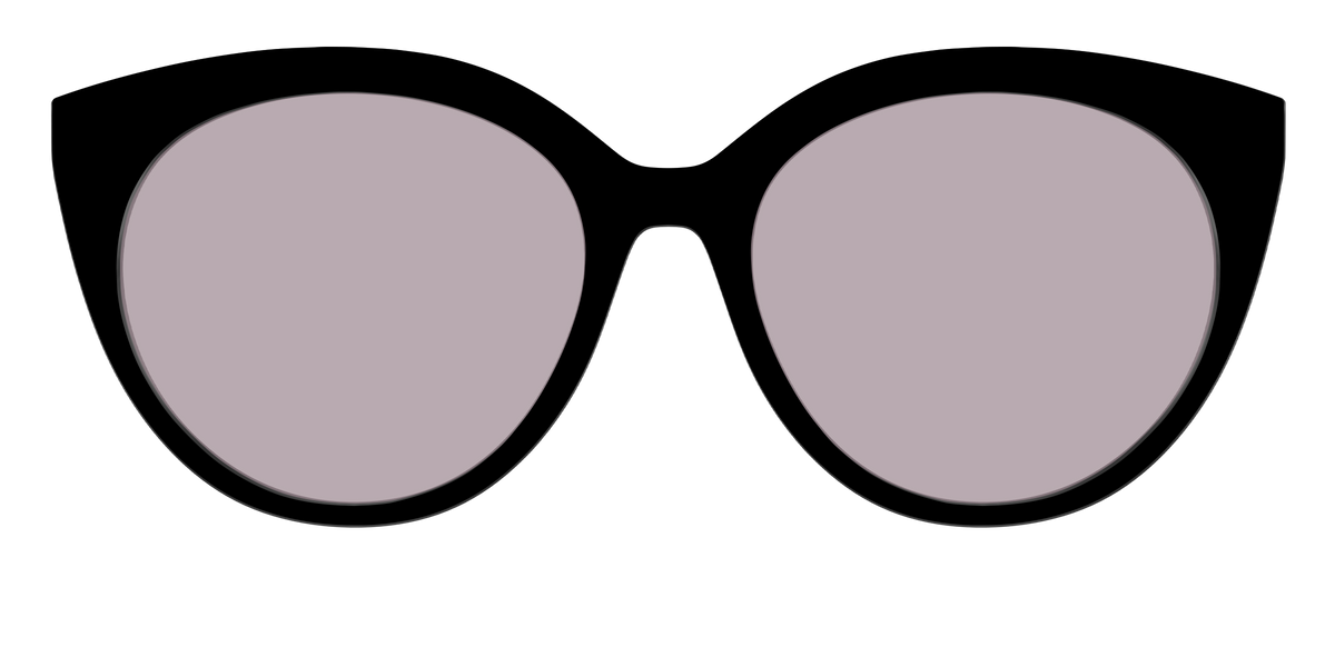 The Black with Gray Gaming lens - Front Top Image - Pair Eyewear